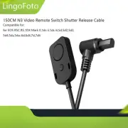 150CM N3 Video Remote Switch Shutter Release Cable for EOS R5C R5 1DX Mark II 5d