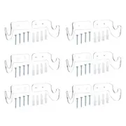 6 Pairs Light Saber Stand Wall Mount Acrylic Light Sword Display Holder Clear