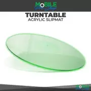 Acrylic Turntable Mat - 12" Acrylic Slipmat for Turntable - Lit Green