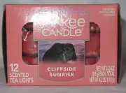 Yankee Candle 12 Scented Tea Light T/L Box Candles CLIFFSIDE SUNRISE