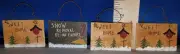 Winter Ornament Set of 4 Wooden Signs with Quotations 4190B 253
