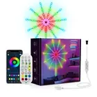 Smart LED Firework Strip Lights Dream Color Music Sync APP &Remote Control XMAS