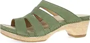 [Dansko] Lyndi Slide Sandals for Women - Caged-Style Design with Leather Uppers and Lightweight Rubber Outsole