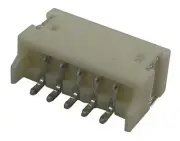 CONNECTOR, HEADER, 5 WAY, 1.5MM, 1ROW, BRAS FOR JST (JAPAN SOLDERLESS TERMINALS)