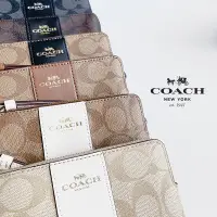 在飛比找蝦皮購物優惠-美國百分百【全新真品】Coach 手拿包 女用 PVC 錢包