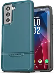 [ENCASED] Rebel Series for Samsung Galaxy S21 FE Case, Protective Military Grade Full Body Rugged Cover - Blue