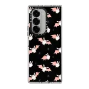Galaxy Z Fold6 Clear Case Cute Halloween Bats