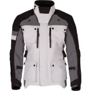 Solitude D3O Black White Grey Textile Motorcycle Jacket
