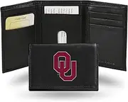 Rico Industries NCAA Texas Longhorns Embroidered Genuine Leather Tri-fold Wallet 3.25" x 4.25" - Slim