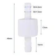 6mm Inline Check Valve Fuel Oil Water Gas Air Non Return Valve Accessory New
