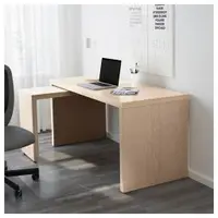 在飛比找蝦皮購物優惠-北歐工業LOFT風格IKEA宜家MALM工作桌L型書桌辦公桌