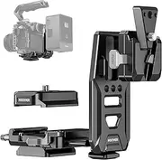NEEWER V Mount Battery Plate with NATO Rails, Arca Type Baseplate for RS4 Pro RS3 Pro Gimbal, Modular DSLR Camera Video Rig Compatible with SmallRig V Lock Battery Camera Cage, PS016