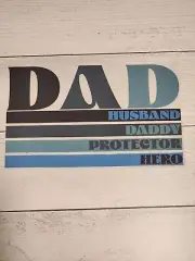 Dad Roles Husband Hero Ready Press Heat Transfer Screen Print DTF Transfer