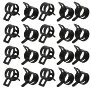 20 Pcs 15mm Spring Type Action Fuel Hose Pipe Low Pressure Air Tube Clip Clamp