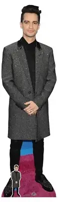 Brendon Urie Celebrity Singer Lifesize and Free Mini Cardboard Cutout / Standee