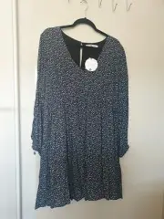 Atmosphere Size 18 Navy Print Cassidy Mini Dress