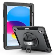Valore Rugged Tablet Case With Shoulder Strap / Hand Strap, screen protector & Kick-Stand for iPad A16 11" & 10th Gen 10.9" [PP-003]