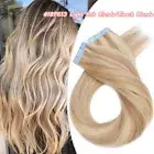 Russian Remy Hair Tape In Human Hair Extensions Straight Long Medium Skin Weft