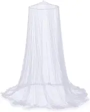 Mosquito Bed Net, White Dome Mosquito Mesh Net Universal for Single Double Bed Easy to Install Hanging Bed Canopy Domestic White Insect Protection Bed Canopy for Girls Room Bed Canopy Curtains
