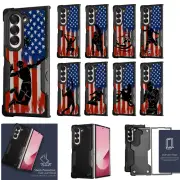 For [Samsung Z FOLD6][DUAL TACTICAL][Hybrid Two Piece Case] USA Sports
