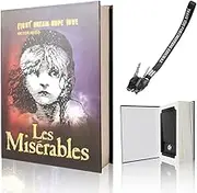 Booksafe Diversion Secret Real Book Hidden Safe with Key Lock Real Paper Book Locking-Les Miserables