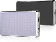 Video Light Type-C 5000mAh Rechargeable Battery CRI 96+ Mult e Lig ng Effect 2500K-8500K Dimming with O Display Screen for Camera P graphy Studio Portrait Video Recording Vlog Silver One Size