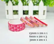Japan Washi Tape Metallic print 5 rolls set MT534