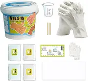 Hand Casting Kits Couple, Hand Moulding Kit Couple Gift, Finger Plaster Statue Moulding Tools, Customizable and Personal, Create Everlasting Memories, White Color for Family, Couples, Friendship