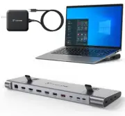 TobenONE USB C Docking Station Dual/Triple 4K Monitor, Laptop Docking Station