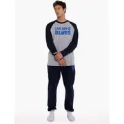 Carlton Blues Mens Raglan Cuffed PJ Set