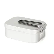 3Pcs Set Camping Foldable Aluminum Alloy Tableware Picnic Box Outdoor Food Container Lunch-Box Dinnerware Kitchen Utensils