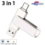 2TB OTG Type-C Micro USB 3.0 Flash Drive Memory Stick For Android Samsung HUAWEI