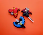 SUPER HEROS - Iron Man, Thor , Batman AUTHENTIC SHOE CHARM for CROCS-#73