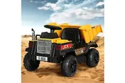 Rigo Kids Electric Ride On Car Dumptruck Loader Toy Cars 12V Yellow