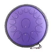 Steel Tongue Drum Handpan Percussion Drum C Key 14 Inch 13 Notes for Meditation