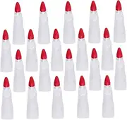 WRITWAA 50pcs Finger Cots Nail Fake Manicure Your Martian Fingers Halloween Finger Halloween Witch Fingers Claws Cover Kiss Cute Dark Halloween Costumes Masquerade Props Plastic White