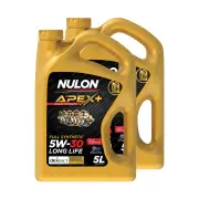2 x Nulon Full SYN APEX+ 5W-30 Long Life Engine Oil 5L APX5W30D1-5 Ref SYN5W30-5