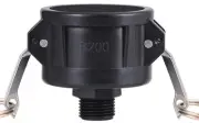 275 330 Gallon IBC Tote Fittings Tank Drain Adapter 2 inch Cam Lock x 3/4 Inc...