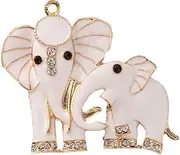 [OIDIMS] Cute Elephant Brooch Pin Crystal Rhinestone Animal Jewelry for Women Men Dainty Lapel Pin Boutonniere Corsage Scarf Clip Fashion Suit Dress Accessories Present for Mother Grandma