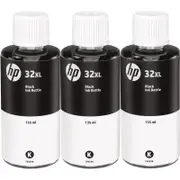 3 Pack HP 32XL Printer Liquid Ink Bottle High Yield Black
