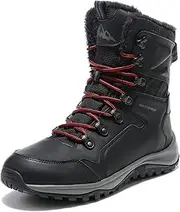 [ROOKMARK] Men's Winter Shoes, Waterproof Winter Shoes, Snow Shoes, Warm Lined Outdoor Hiking Shoes, Trekking Shoes, Hiking Boots