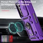 For Samsung Galaxy Z Fold 6 5 Shockproof Ring Stand Magnetic Hybrid Camera Case