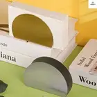 Table Napkin Holder Tissue Dispenser Versatile Compact Countertop Half Round