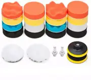 Car Foam Drill Polishing Pad Kit 22 PCS, 3 Inch Buffing Pads Size Name:3Inch-...