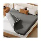 DWVO 4 Inch Memory Foam Mattress Topper King - Cooling Gel Memory Foam with R...