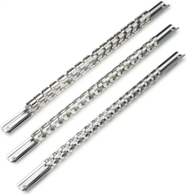 Neiko 03969A Socket Holder Rail, 3 Piece Organizer Set | 1/4, 3/8 and 3