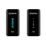 2pc Boya By-XM6-S1 Ultra Compact 2.4GHz Dual-Channel Wireless Mic RX/TX Black