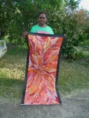 CAROLINE NUMINA 162 x 70 cm Original Painting - Aussiepaintings Aboriginal Art