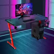 Gaming Desk Computer Table Home Office Desks with LED Lights RGB Lighting