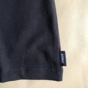 保證全新正品 Armani Jeans AJ 黑色 彈性 短袖T恤 短T size L